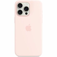 Акція на Чехол Apple для iPhone 15 Pro Max Silicone Case with MagSafe Light Pink (MT1U3ZM/A) від MOYO