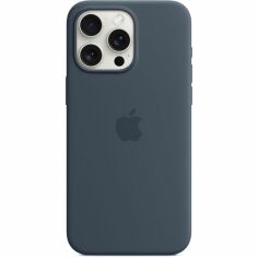 Акция на Чехол Apple для iPhone 15 Pro Max Silicone Case with MagSafe Storm Blue (MT1P3ZM/A) от MOYO