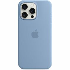 Акция на Чехол Apple для iPhone 15 Pro Max Silicone Case with MagSafe Winter Blue (MT1Y3ZM/A) от MOYO