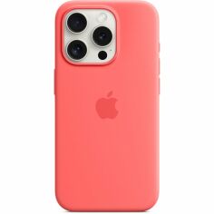 Акція на Чехол Apple для iPhone 15 Pro Silicone Case with MagSafe Guava (MT1G3ZM/A) від MOYO