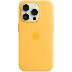 Акція на Чехол Apple для iPhone 15 Pro Silicone Case with MagSafe Sunshine (MWNK3ZM/A) від MOYO
