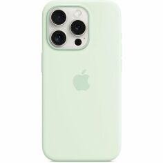 Акція на Чехол Apple для iPhone 15 Pro Silicone Case with MagSafe Soft Mint (MWNL3ZM/A) від MOYO