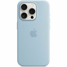 Акция на Чехол Apple для iPhone 15 Pro Silicone Case with MagSafe Light Blue (MWNM3ZM/A) от MOYO