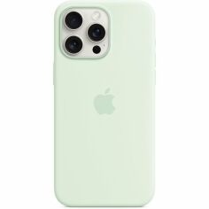 Акция на Чехол Apple для iPhone 15 Pro Max Silicone Case with MagSafe Soft Mint (MWNQ3ZM/A) от MOYO