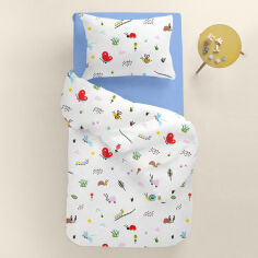 Акция на Постельное белье в детскую кроватку Bees Cs3 ранфорс Cosas Детский комплект от Podushka