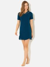 Акция на Нічна сорочка жіноча бавовняна великого розміру DoReMi 002-000323 L-XL Синя от Rozetka