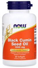 Акция на Now Foods Black Cumin Seed Oil Масло из семян черного тмина 1000 мг 60 мягких капсул от Stylus