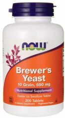 Акция на Now Foods Brewer's Yeast 200 Tabs Пивные дрожжи от Stylus