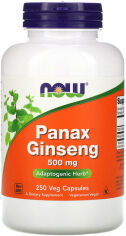 Акція на Now Foods Panax Ginseng, 500 mg, 250 Veg Capsules (NOW-04014) від Stylus