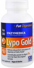 Акція на Enzymedica Lypo Gold For Fat Digestion Ферменты для переваривания жиров 120 капсул від Stylus