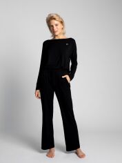 Акция на Піжамні штани жіночі LaLupa LA028 M Чорні от Rozetka