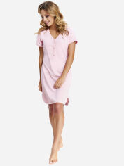 Акція на Нічна сорочка жіноча бавовняна для вагітних Doctor Nap TCB.9505 XL Рожева від Rozetka