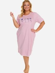 Акція на Нічна сорочка жіноча бавовняна Doctor Nap TB.5366 XL Рожева від Rozetka