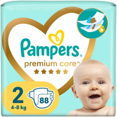 Акція на Подгузники Pampers Premium Care Размер 2 (4-8 кг) 88 шт (8006540857717) від Stylus