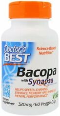 Акція на Doctor's Best Bacopa With Synapsa 320 mg Бакопа 60 капсул від Stylus