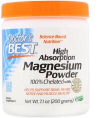 Акція на Doctor's Best High Absorption Magnesium Powder 100% Chelated with Albion Minerals 200 g (DRB-00408) від Stylus