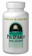 Акция на Source Naturals Pau D'Arco 500 mg 250 Tabs По д'арко от Stylus