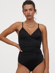 Акція на Суцільний купальник жіночий H&M XAZ199532NITP 32 Чорний від Rozetka