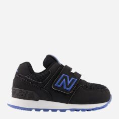 Акція на Дитячі кросівки для хлопчика New Balance 574 IV574IG1 23.5 (7US) Чорні з блакитним від Rozetka