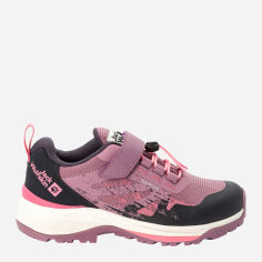 Акція на Підліткові трекінгові кросівки для дівчинки Jack Wolfskin Villi Hiker Texapore Low K 4056831-2197 40 Рожеві від Rozetka