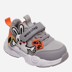 Акція на Дитячі кросівки для дівчинки Weestep R297963148 GR 23 Сірі від Rozetka