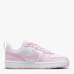 Акция на Підліткові кеди для дівчинки Nike Court Borough Low Recraft (Gs) DV5456-105 36 (4Y) White/Pink Foam от Rozetka