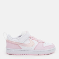 Акция на Дитячі кеди для дівчинки Nike Court Borough Low Recraft (Ps) DV5457-105 29.5 (12C) White/Pink Foam от Rozetka