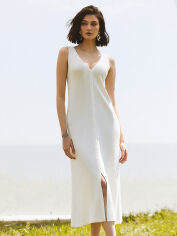 Акция на Плаття міді літнє жіноче Gepur 46413 One Size Молочне от Rozetka