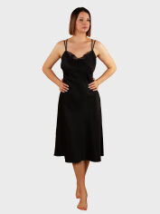 Акція на Нічна сорочка жіноча великих розмірів brabrabra Закохана SLZ25803001 XL Чорна від Rozetka