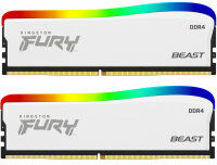 Акція на Kingston Fury 32 Gb (2x16GB) DDR4 3600 MHz Beast Rgb Special Edition White (KF436C18BWAK2/32) від Stylus