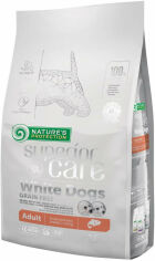 Акция на Сухой корм для собак Nature's Protection Np Superior Care White dogs Grain Free Salmon Adult Small an 1.5 кг (NPSC45834) от Stylus