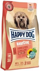 Акция на Сухой корм Happy Dog Natur Crog Mini Lachs & Reis для взрослых собак мини пород с лососем и рисом 4 кг (61212) от Stylus