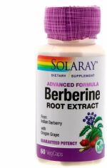 Акція на Solaray Berberine Root Extract Advanced Formula 60 Veg Caps Берберин від Stylus