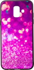 Акция на Панель Dengos Back Cover Glam для Samsung Galaxy J4 2018 (J400) Фіолетовий калейдоскоп (DG-BC-GL-22) от Rozetka