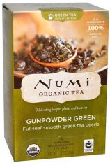 Акция на Чай зелений органічний Numi Ганпаудер Грін 2 г х 18 пакетиків от Rozetka