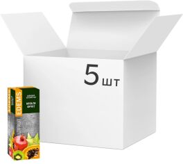 Акція на Упаковка зеленого пакетованого чаю Edems Мультифрукт 25 пакетиків х 5 пачок від Rozetka