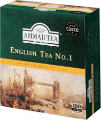 Акция на Чай Ahmad Tea Англійський №1 в одноразових пакетиках з ярликом 100 шт х 2 г от Rozetka