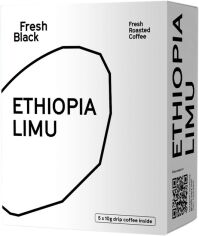 Акція на Набір спешелті дріп-кави Fresh Black Ethiopia set 12 г х 5 шт від Rozetka