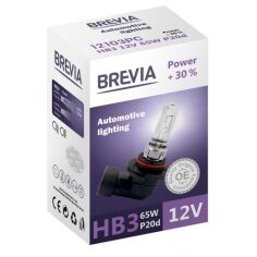 Акція на Лампа Brevia галогеновая HB3 12V 65W P20d Power +30% CP (12103PC) від MOYO