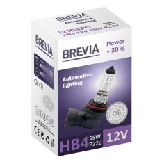 Акція на Лампа Brevia галогеновая HB4 12V 55W P22d Power +30% CP (12104PC) від MOYO