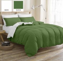 Акція на Наволочка MirSon Бязь Premium Green Diego (11-2107 + 18-0130) 40х60 від Rozetka