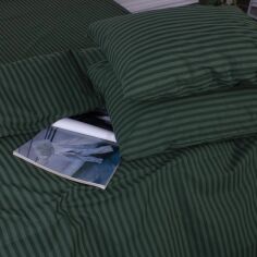 Акция на Наволочка MirSon Ranforce Elite 17-0612 Stripe Emerald 40х60 см от Rozetka
