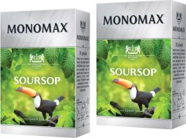 Акція на Упаковка чаю китайського зеленого листового Мономах Soursop з натуральним ароматом саусепа 90 г х 2 шт від Rozetka