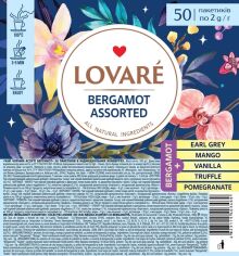 Акція на Чай чорний Lovare Assorted Bergamot Асорті Бергамот 50 пакетів від Rozetka