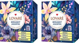 Акція на Упаковка чаю Lovare Асорті Бергамот 4 види по 8 пакетиків х 2 шт від Rozetka