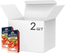 Акція на Упаковка Чаю чорного Sun Gardens Strawberry Cream 2 шт по 25 пакетиків від Rozetka