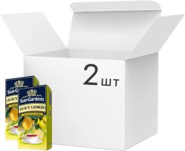 Акция на Упаковка Чаю чорного Sun Gardens Juicy Lemon 2 шт по 25 пакетиків от Rozetka