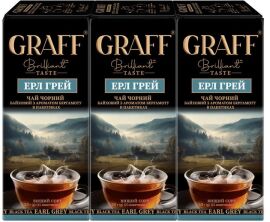 Акція на Упаковка чаю чорного Graff Earl Grey 25 пакетиків х 3 шт від Rozetka
