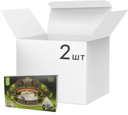 Акция на Упаковка чаю зеленого Sun Gardens SourSop 20 пірамідок по 2.5 г х 2 шт от Rozetka