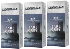 Акція на Упаковка чаю Мономах чорного Earl Grey 3 пачки по 25 пакетиків від Rozetka